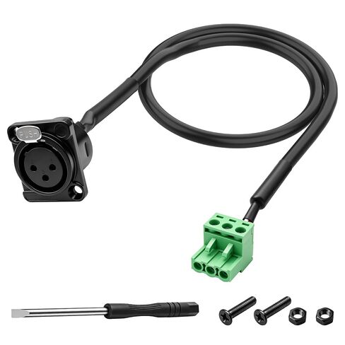 MEIRIYFA D-Type XLR 3Pin Female to 3Pin Phoenix 5.08mm Cable in Saudi Arabia