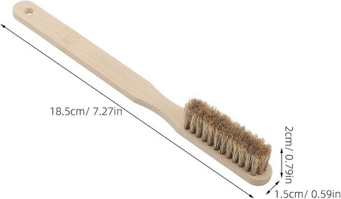 NUOBESTY 2pcs Climbing Chalk Cleaning Brush with Thick Boar Hair Bristles and Ergonomic Beech Wood Handle for Removing Soil on Holds and Climbing Surfaces, Portable Brush for Indoor Gym in Saudi Arabia