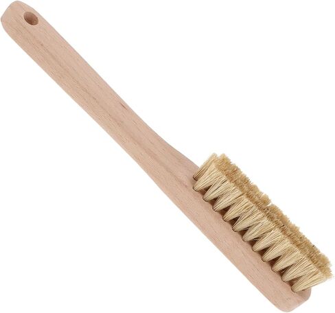 Hemoton Ergonomic Grip Climbing Brush with Long Wooden Handle and Boar Bristles for Cleaning Chalk and Wall Crevices, Portable Outdoor Bouldering Brush for Climbing Equipment in Saudi Arabia