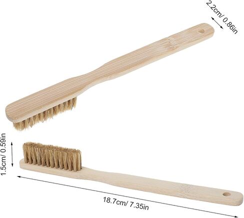 FOMIYES Bouldering Cleaning Tool Chalk Brush with Wood Handle and Boar Bristle for Powerful Scrubbing and Secure Grip, for Outdoor Climbing and Humid Environments in Saudi Arabia