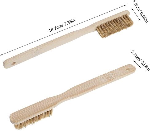 FOMIYES Bouldering Cleaning Tool Chalk Brush with Wood Handle and Boar Bristle for Powerful Scrubbing and Secure Grip, for Outdoor Climbing and Humid Environments in Saudi Arabia