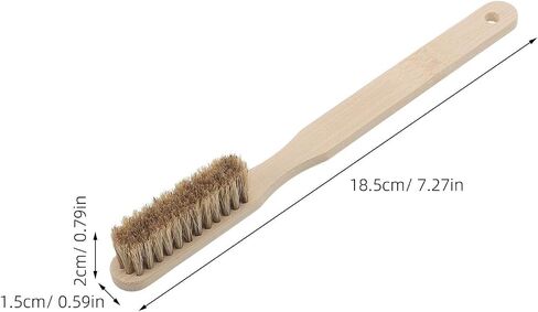 ibasenice 2pcs Climbing Chalk Brush with Natural Beech Wood Handle and Boar Bristles, Removes Chalk and Sweat, Ergonomic Grip for Climbers, for Gym and Field Training in Saudi Arabia