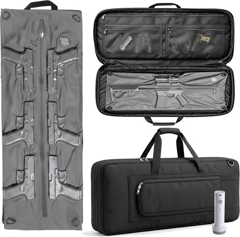 36" Moisture-Proof Double Soft Rifle Case Backpack with 2 Large Vacuum Bags in Saudi Arabia