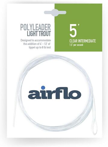 Airflo Polyleader سمك السلمون المرقط الخفيف بطول 5 أقدام in Kuwait