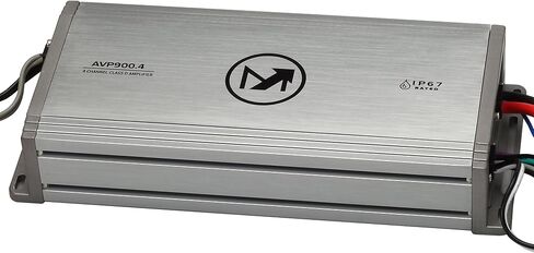 Magnadyne AquaVibe Pro AVP900.4 4-Channel Class D Marine Amplifier, IP67 Wet-Rated, 900W RMS, Boat, Motorcycle, RV, Off-Road Audio with Full Variable Crossover in Kuwait