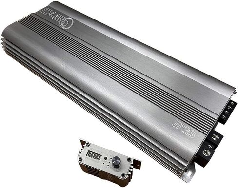 DOWN4SOUND JP23 V1.5 Elite Gray | Monoblock Amplifier - 2300W RMS, 1-Ohm Stable, Linkable for Car Audio Systems, High-Performance Bass Amplifier for 2000W Subwoofer Setup in Saudi Arabia