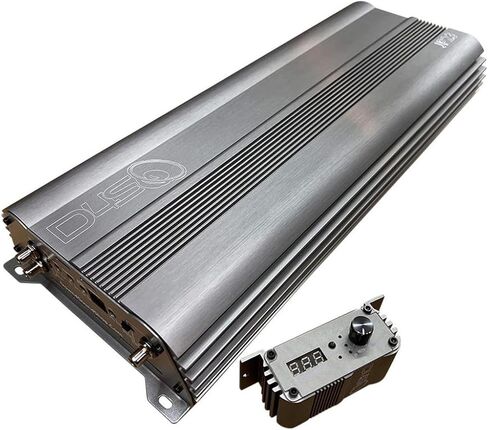 DOWN4SOUND JP23 V1.5 Elite Gray | Monoblock Amplifier - 2300W RMS, 1-Ohm Stable, Linkable for Car Audio Systems, High-Performance Bass Amplifier for 2000W Subwoofer Setup in Saudi Arabia