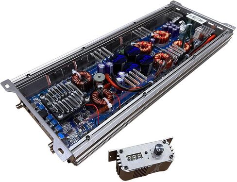 DOWN4SOUND JP23 V1.5 Elite Gray | Monoblock Amplifier - 2300W RMS, 1-Ohm Stable, Linkable for Car Audio Systems, High-Performance Bass Amplifier for 2000W Subwoofer Setup in Saudi Arabia