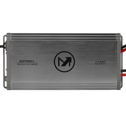 Magnadyne Aquavibe Pro AVP1000.1 Mono-Channel Marine Amplifier, 1000W RMS Class-D, IP67 Waterproof, Compact High-Performance Subwoofer Amp for Boat, Side-by-Side, ATV, RV & Motorcycles in Kuwait