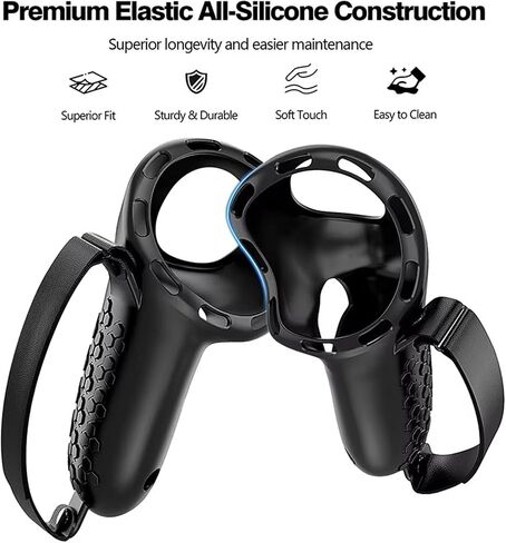 navor Grip Cover for Meta Quest 3/3S Controllers, Silicone Knuckle Straps in Kuwait
