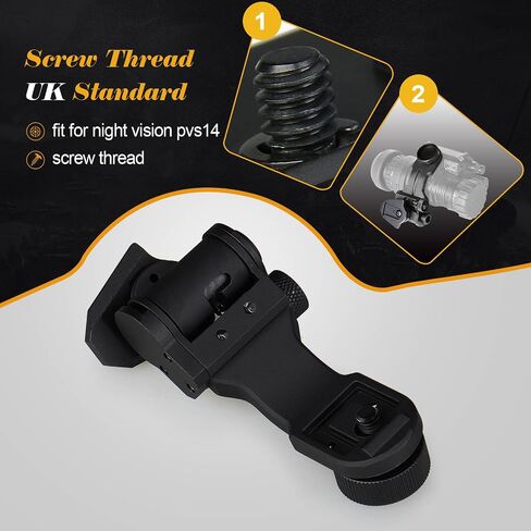 New Aluminum L4 G24 Mount and NVG J-ARM Adapter Fit for Helmet Adapter for Night Vision PVS-14 for Hunting (UK Standard Screw) in Kuwait