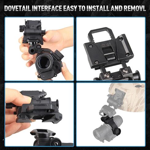 New Aluminum L4 G24 Mount and NVG J-ARM Adapter Fit for Helmet Adapter for Night Vision PVS-14 for Hunting (UK Standard Screw) in Kuwait