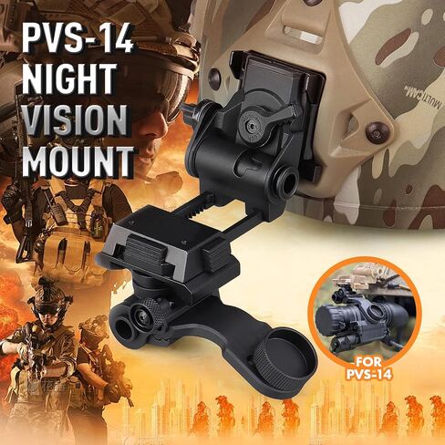 New Aluminum L4 G24 Mount and NVG J-ARM Adapter Fit for Helmet Adapter for Night Vision PVS-14 for Hunting (UK Standard Screw) in Kuwait