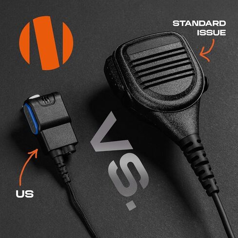 N-ear Choice™ PTT/Mic Tier 3 - Compact Radio PTT - Compatible with 2-Pin BPR40, CLS1110, CP100, CP100D, CP200, CP200D Radios in Kuwait