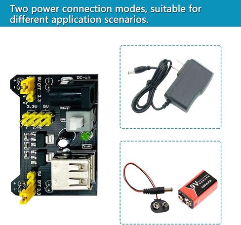 Upgraded Electronics Component Fun Kit Power Supply Module, Jumper Wire, 830 Breadboard, LED,Capacitor,Diode,Resistor,Transistor,Compatible Raspberry Pi, STM32 in Kuwait