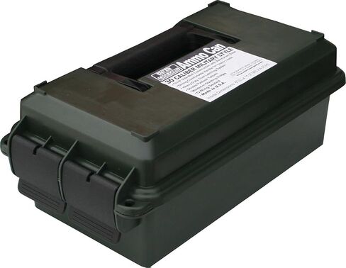 MTM AC30C-11 Ammo Can Short | 30-Caliber | Heavy-Duty Dual Latching System | Rugged Polypropylene Plastic | O-Ring Seal System, Water Resistant | Forest Green, Medium in Saudi Arabia