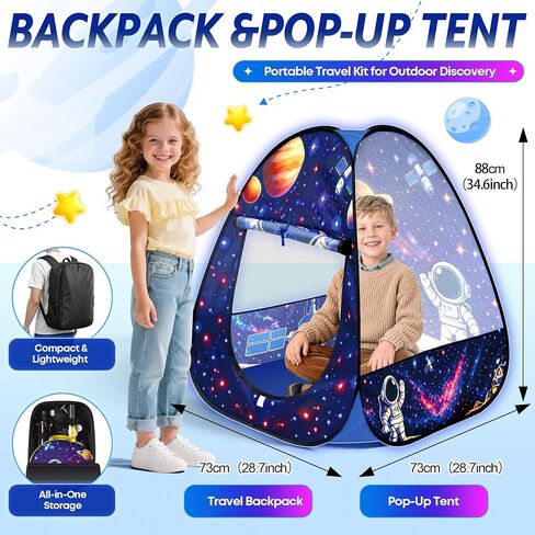 80mm Portable Telescope Kit for Adults & Kids with Pop-Up Tent in Saudi Arabia