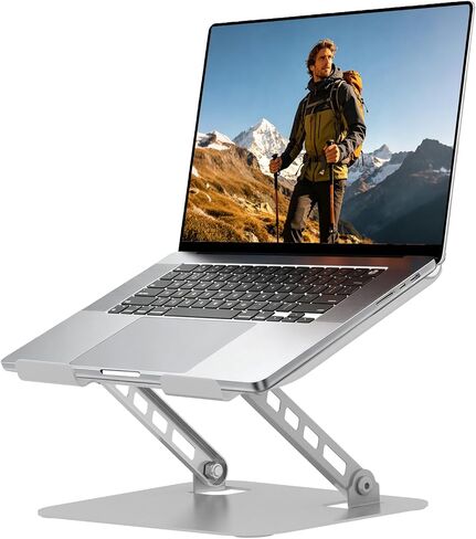Adjustable Laptop Stand for Desk, Silvery in Saudi Arabia