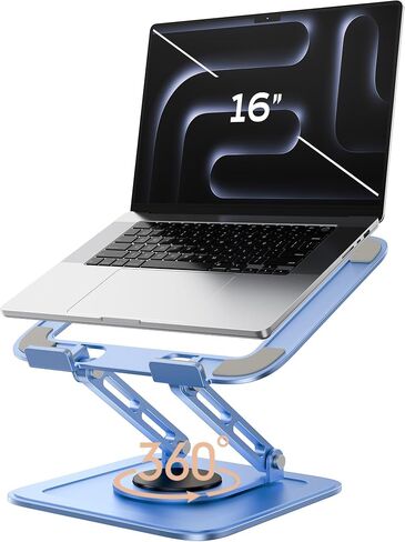LOXP Adjustable Laptop Stand, Computer Stand with 360 Rotating Base in Saudi Arabia