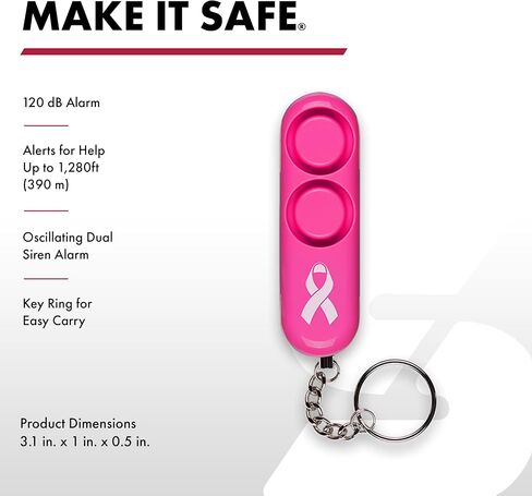 SABRE Personal Safety Kit With Pepper Spray and Personal Alarm, 3X longer spray time, Intuitive Finger Grip, 120dB Alarm, Audible Up To 1,280-Feet (390-Meters) in Saudi Arabia