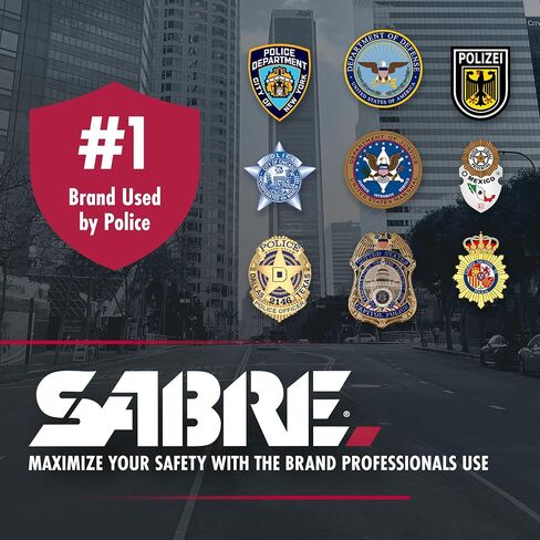 SABRE Personal Safety Kit With Pepper Spray and Personal Alarm, 3X longer spray time, Intuitive Finger Grip, 120dB Alarm, Audible Up To 1,280-Feet (390-Meters) in Saudi Arabia