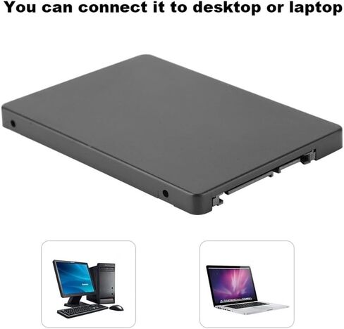 NGFF to SATAs 3 Adapter Card – 22x30/42/60/80mm M.2 SSD Converter for 2.5 Inch Hard Drive Enclosure, Easy Installation(Black) in Saudi Arabia