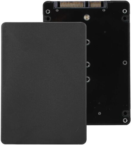 NGFF to SATAs 3 Adapter Card – 22x30/42/60/80mm M.2 SSD Converter for 2.5 Inch Hard Drive Enclosure, Easy Installation(Black) in Saudi Arabia