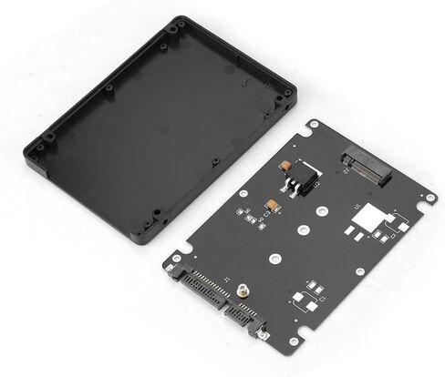 NGFF to SATAs 3 Adapter Card – 22x30/42/60/80mm M.2 SSD Converter for 2.5 Inch Hard Drive Enclosure, Easy Installation(Black) in Saudi Arabia