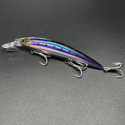 3pcs Saltwater Jerkbait, Fishing Hard Baits for Bass, Ocean Bass Fishing Kit | High-Index Plastic Sinking Jerkbait Swimbaits for Bass & Trout | Multi-Color, Casting Lures Saltwater, Artificial Lures in Saudi Arabia