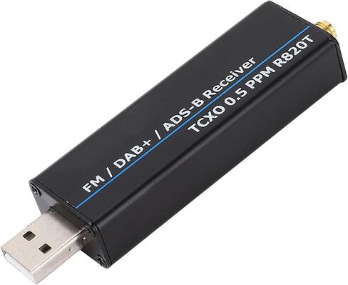 RTL SDR, RTL2832U R820T2 Chipset 0.5 PPM TCXO USB Software Defined Radio with CTCSS DCS Frequency Scanner, for 100KHz to 1766MHz Operating Frequency in Saudi Arabia