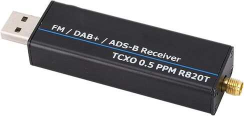 RTL SDR, RTL2832U R820T2 Chipset 0.5 PPM TCXO USB Software Defined Radio with CTCSS DCS Frequency Scanner, for 100KHz to 1766MHz Operating Frequency in Saudi Arabia