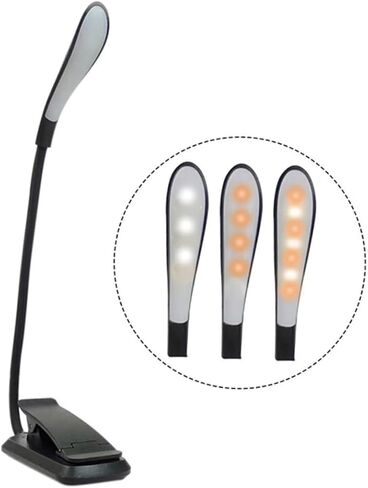 LIFKOME LED Reading Light Clip Lamp USB Rechargeable Flexible Gooseneck in Saudi Arabia