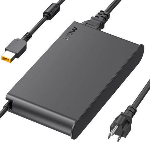 170W Laptop Charger for Lenovo Legion Slim 5 5i ThinkPad P1 P16 P70 P71 P72 P73 P51 P52 IdeaPad Pro 5 5i Yoga Pro 9i Lenovo LOQ ADL170SCC3A 4X20S56697 ADL170SDC3A ADL170SLC3A 20V 8.5A AC Adapter Cord in Saudi Arabia