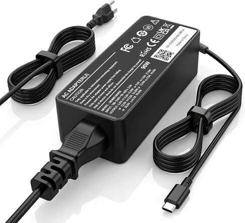 90W USB C Laptop Charger Compatible with Lenovo Thinkpad/Yoga, Dell Chromebook/Latitude/XPS, HP, Asus, Samsung, Acer, Google Type C Laptop Power Supply Cord in Saudi Arabia