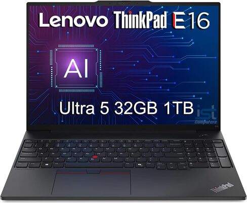 Lenovo ThinkPad E16, 16" FHD+ Laptop, Ultra 5 125U, 16GB DDR5, 512GB SSD in Saudi Arabia