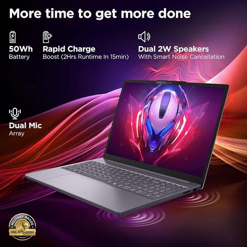 Lenovo 2026 IdeaPad Slim 3 Laptop - Intel Core i5-13420H, 15.3" FHD Anti-Glare Display, 16GB DDR5 RAM, 256GB SSD, Office 365, AI-Powered Copilot, Lightweight for Students & Professionals, Slate in Saudi Arabia