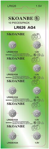 SKOANBE 10Pack SR626SW 377 LR626 AG4 1.5V Watch Battery in Saudi Arabia
