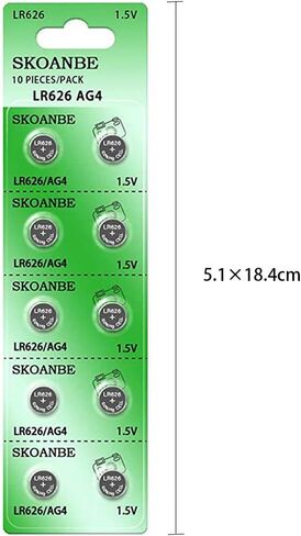SKOANBE 10Pack SR626SW 377 LR626 AG4 1.5V Watch Battery in Saudi Arabia
