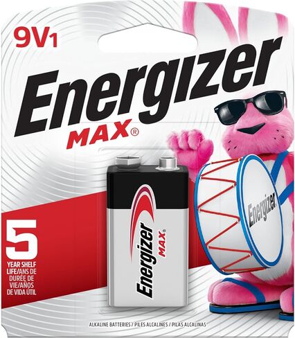 Energizer MAX 9V Battery (1 Pack), 9 Volt Alkaline Batteries in Saudi Arabia