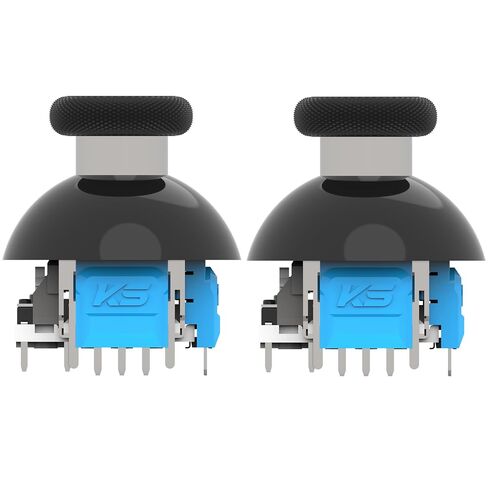 VTLLN 320° Tension Adjustable TMR Magnetic Joystick Replacement, 30-80gf Force, Anti-drift Stick Repair Rotation Thumbstick Cap set for PS4 DualShock Controller in Saudi Arabia
