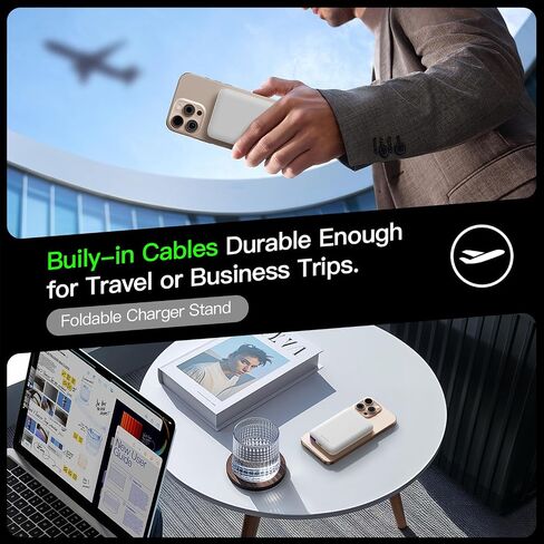 for Magsafe Portable Charger, 5000mAh Slim Wireless Magnetic Power Bank in Kuwait