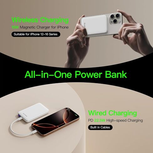 for Magsafe Portable Charger, 5000mAh Slim Wireless Magnetic Power Bank in Kuwait