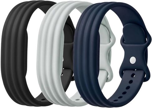 3 Pack Silicone Watch Bands for Google Fitbit Air, Soft Sport Waterproof Replacement Wristband Strap for Fitbit Air Women Men in Saudi Arabia