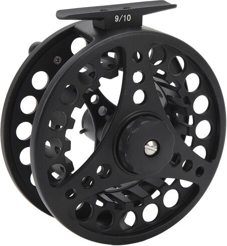 Metal Large Arbor Fly Fishing Reel with 3 Bearings & Convertible Retrieve, Smooth Casting Lightweight Reel for Freshwater Fly Fishing in Saudi Arabia