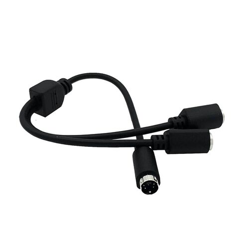 S-Video 2 أنثى إلى ذكر 1/2 سلك طرفي S M1ni DIN 4pin اتصال فيديو TV AV in Kuwait