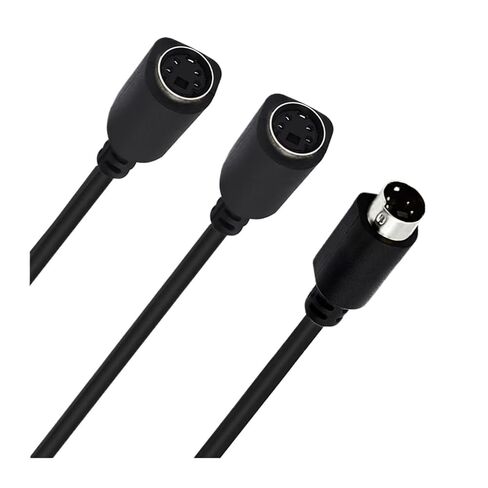 S-Video 2 أنثى إلى ذكر 1/2 سلك طرفي S M1ni DIN 4pin اتصال فيديو TV AV in Kuwait