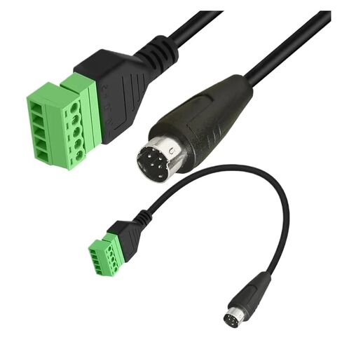 S-Video 8P ذكر إلى 5 دبوس مسمار بولت أنثى مع محطات درع قابلة للتوصيل TY>pe محول موصل محول الحبل in Kuwait