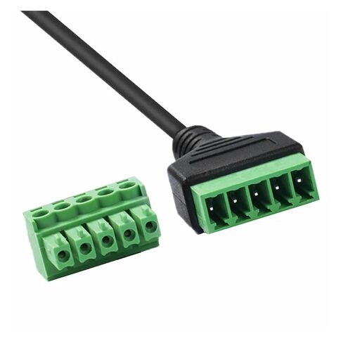S-Video 8P ذكر إلى 5 دبوس مسمار بولت أنثى مع محطات درع قابلة للتوصيل TY>pe محول موصل محول الحبل in Kuwait