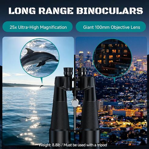 Sogries 25x100 Astronomy Binoculars for Stargazing High Powered Long Range in Kuwait