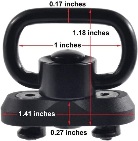 JIALITTE Adaptor Push Button 1 inch QD Swivel Base for Keymod Rail System in Kuwait